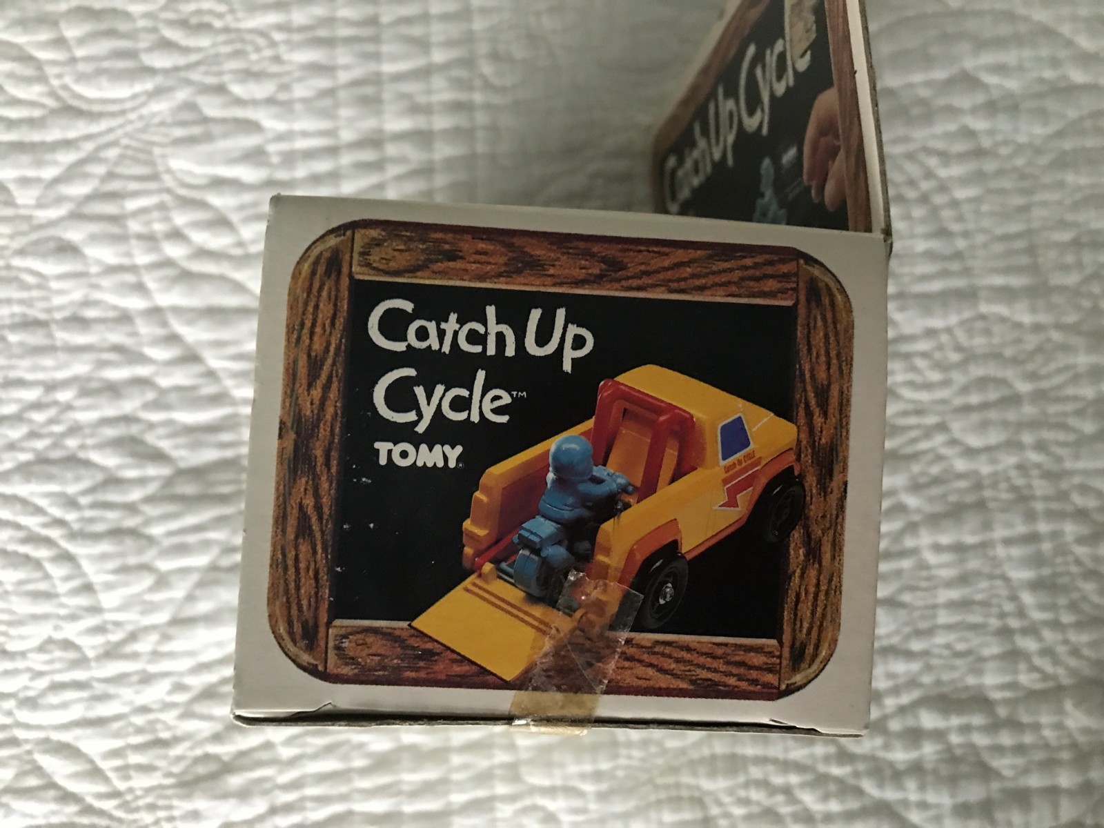 Tomy Catch Up Cycle VIntage 1982 toy in original package