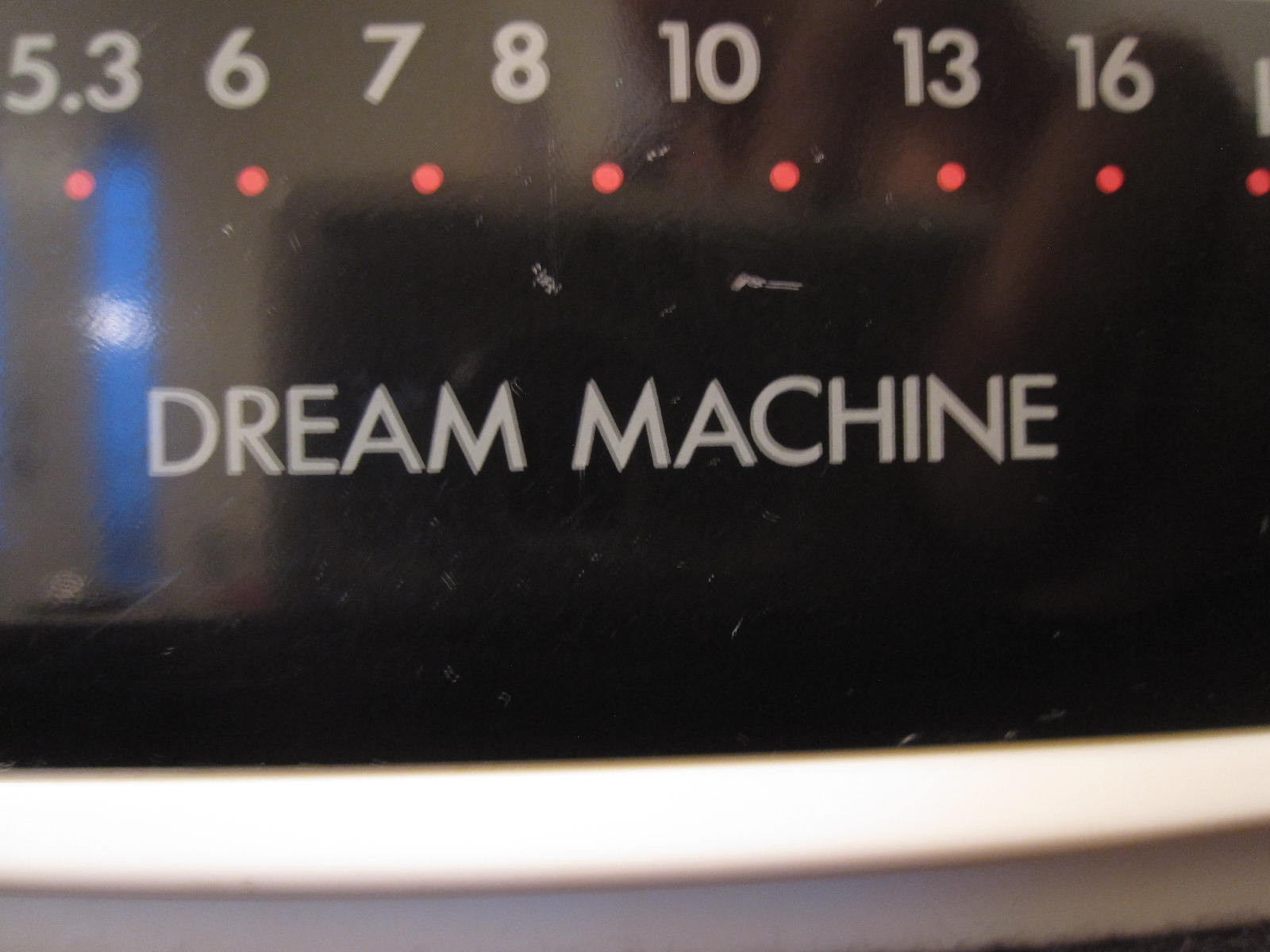 VTG SONY White Dream Machine Clock Radio Mid Century Cube ICF-C10W