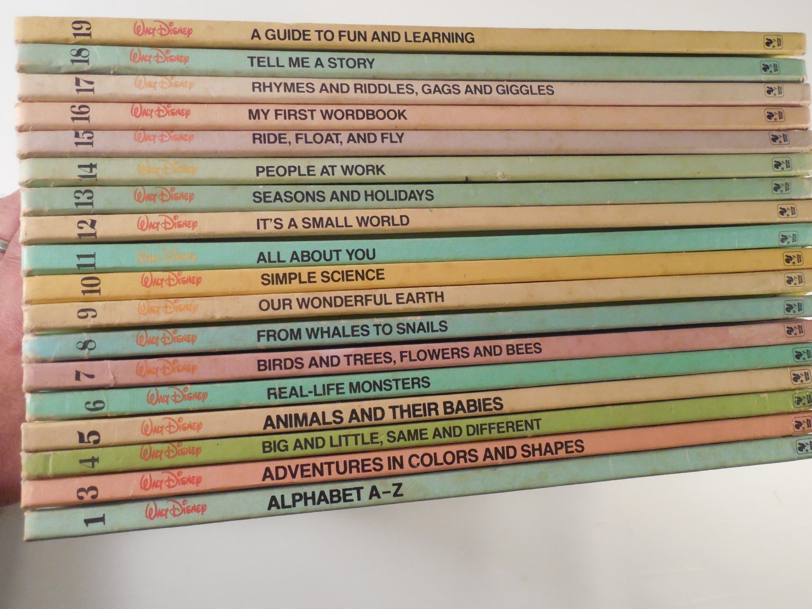 Vintage 1983 Lot of Walt Disney's Fun to Learn Library Books 1, 3-19
