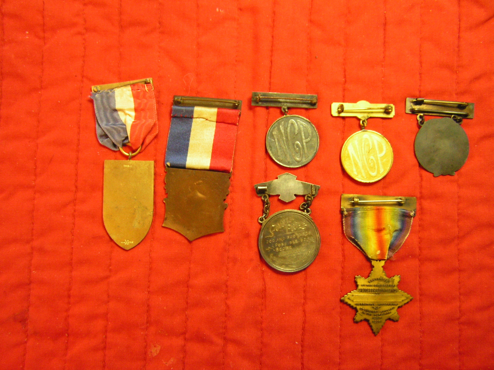 GROUP OF  9  MEDALS, NAVAL & MILITARY ORDER OF THE SPAN AM WAR & PNG ETC.
