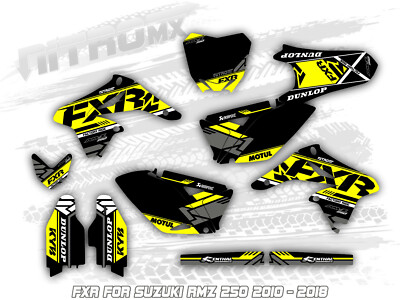 NitroMX Graphics Kit SUZUKI RMZ 250 2010 2011 2012 2013 2014 2015 2016 2017 2018
