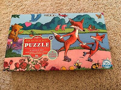 3 Foot Puzzle 36 Pieces Panoramic 'A LOVELY DAY' Eeboo Kids Large New