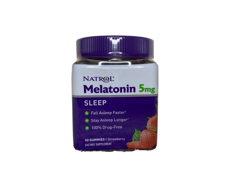 Melatonin -strawberry flavor 5 mg of 90 gummy  EXP：12/2025