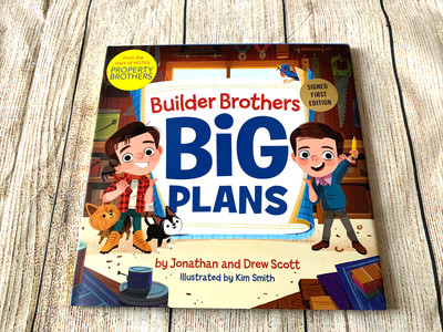 Property Brothers Builder Brothers Big Plans Signed BOOK Jonathan & Drew Scott