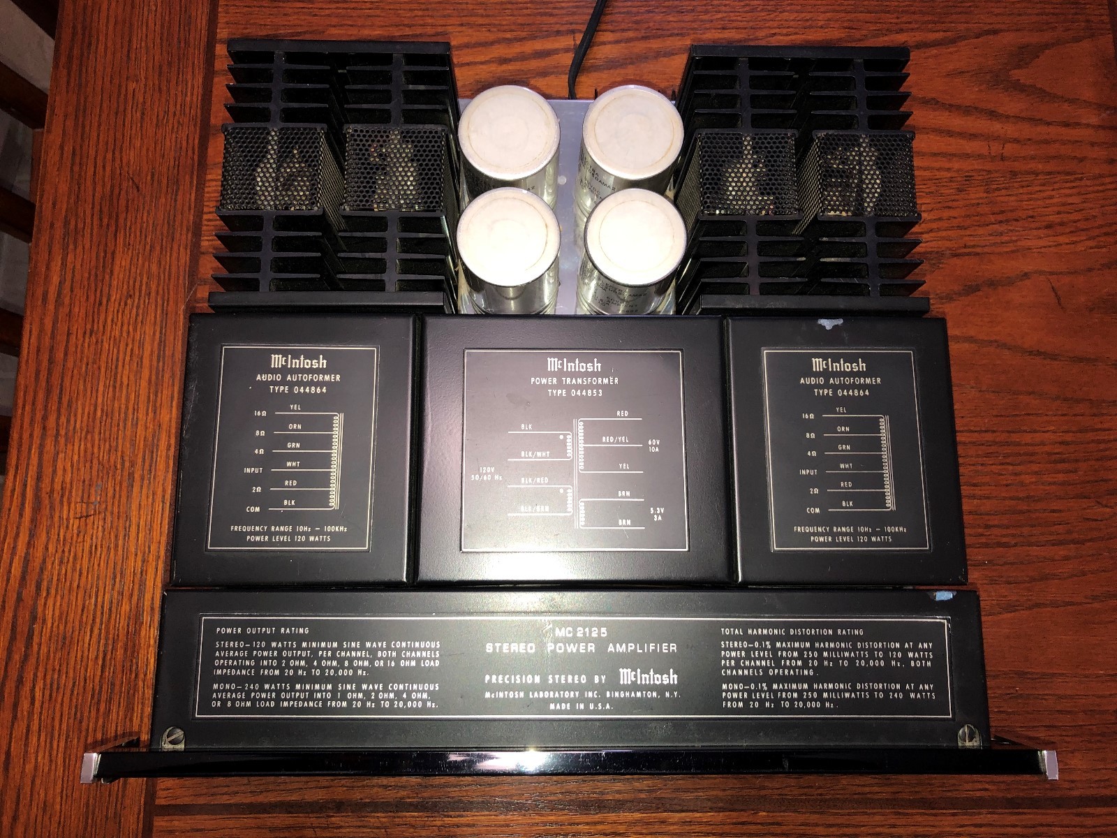 McIntosh MC 2125 Power Amplifier - FULLY RESTORED - NEW CAPACITORS & LIGHTS
