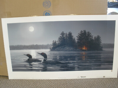 Loon ''The Honeymooners'' signed &number print by Gadamus,Zoellick & Kloetzke