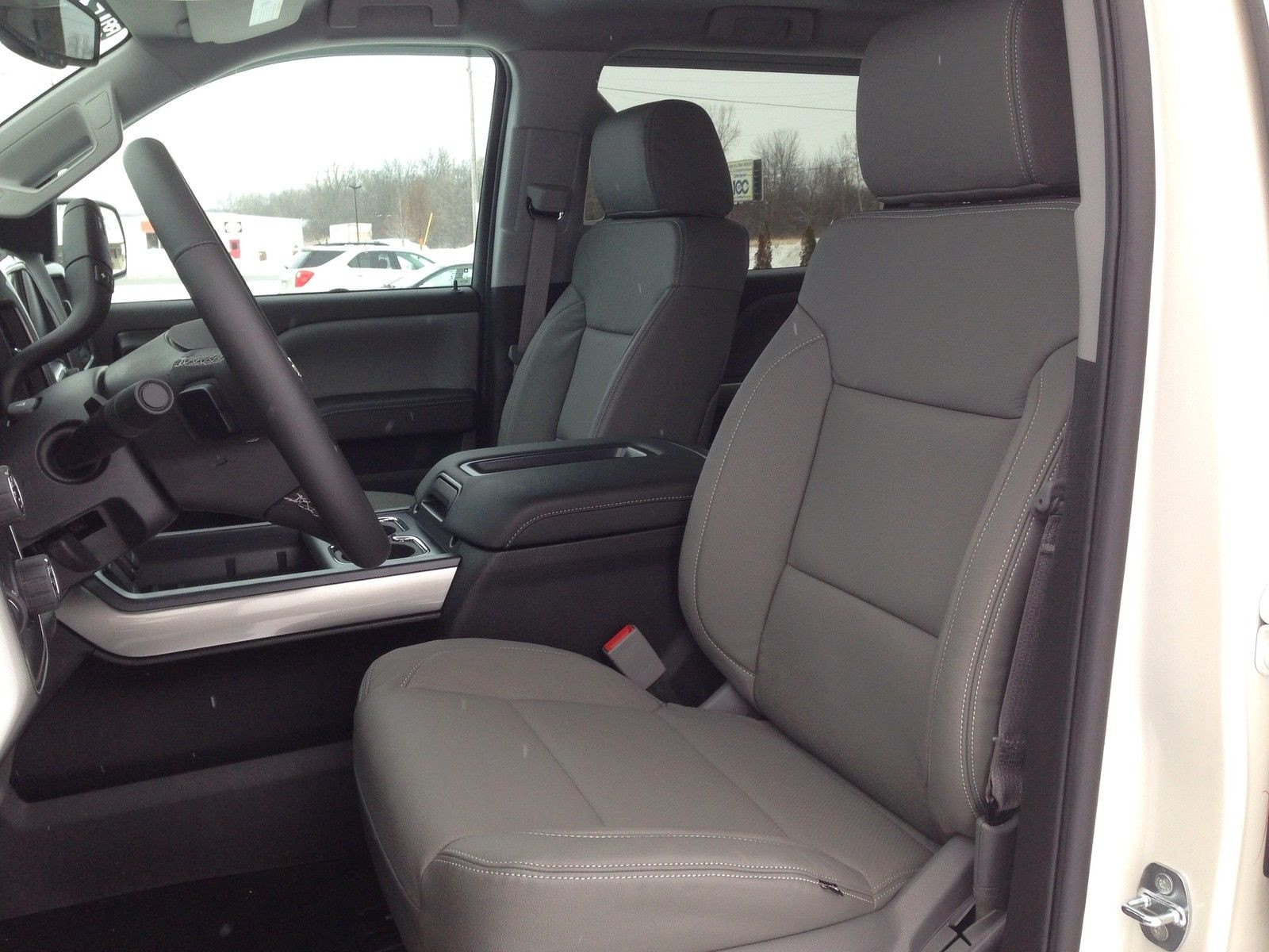 Details About Katzkin Grey Leather Int Seat Covers Fits 2014 2015 Chevy Silverado Crew Cab Lt