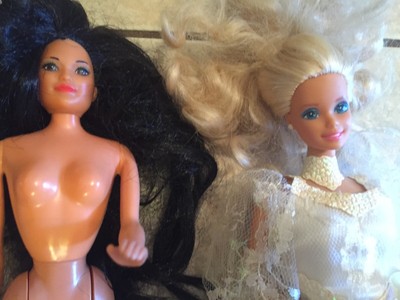 Vintage Mattel Barbie lot Blue eyes eyelashes bendable 1966 1991 2003