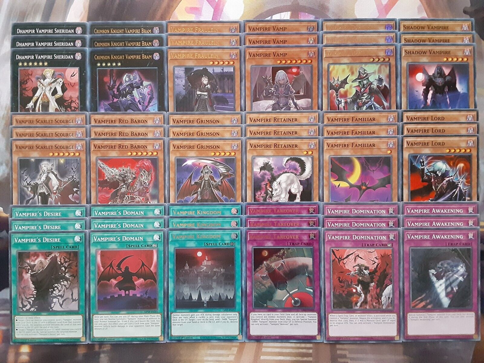 Yugioh Vampire Deck 54 Cards Fraulein Lord xyz Complete Yugioh Vampire Deck 54 Cards Fraulein Lord xyz Complete