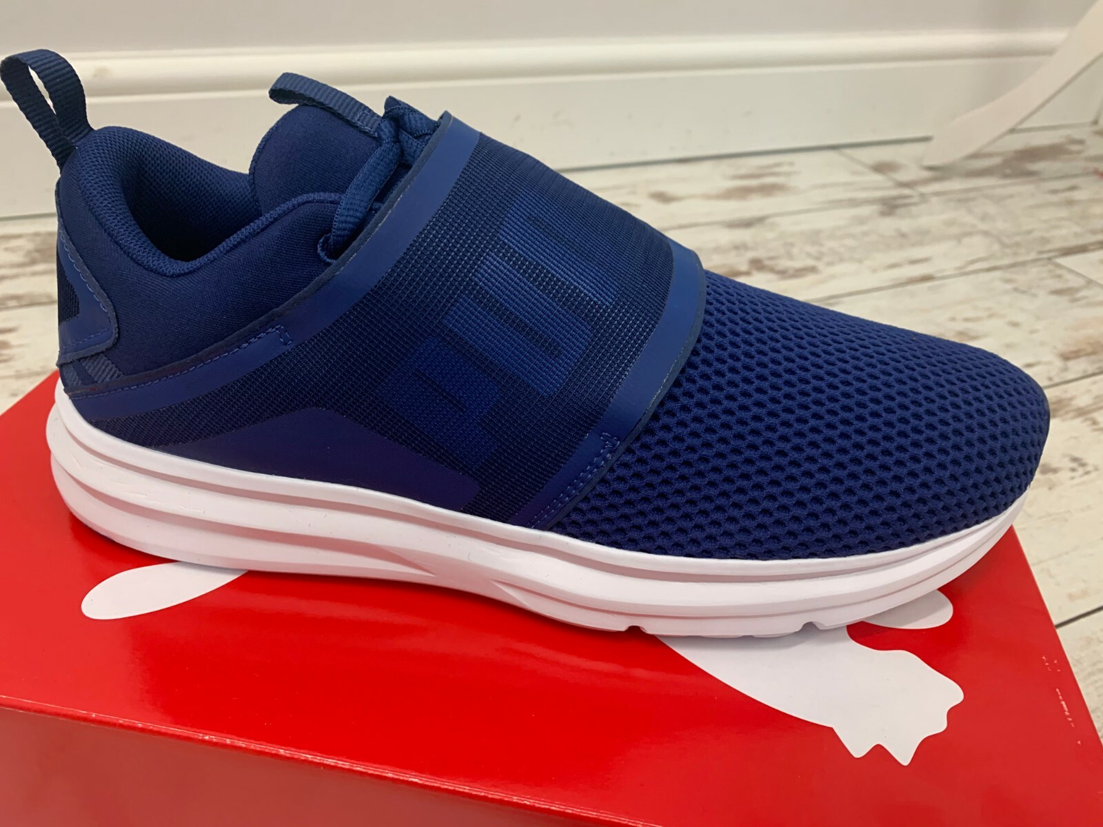 Puma Enzo Lace Up Strap Up Mens Blue Textile Trainers UK9(EUR43)  UK7(EUR40.5)(M | eBay UK