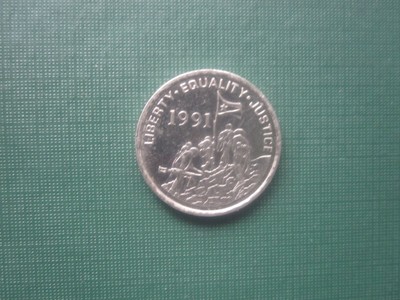 ERITREA 1987 One Cent Antelope: Liberty, Equality, Justice Coin