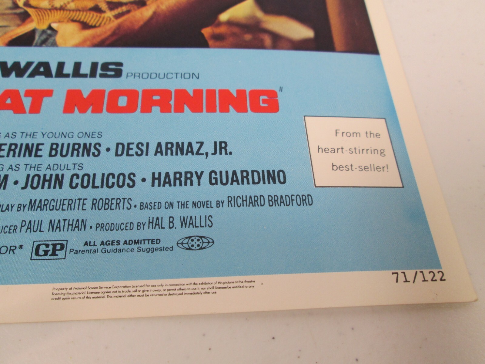 Vintage Red Sky at Morning Original 1971 Lobby Card Richard Thomas Crenna Arnaz