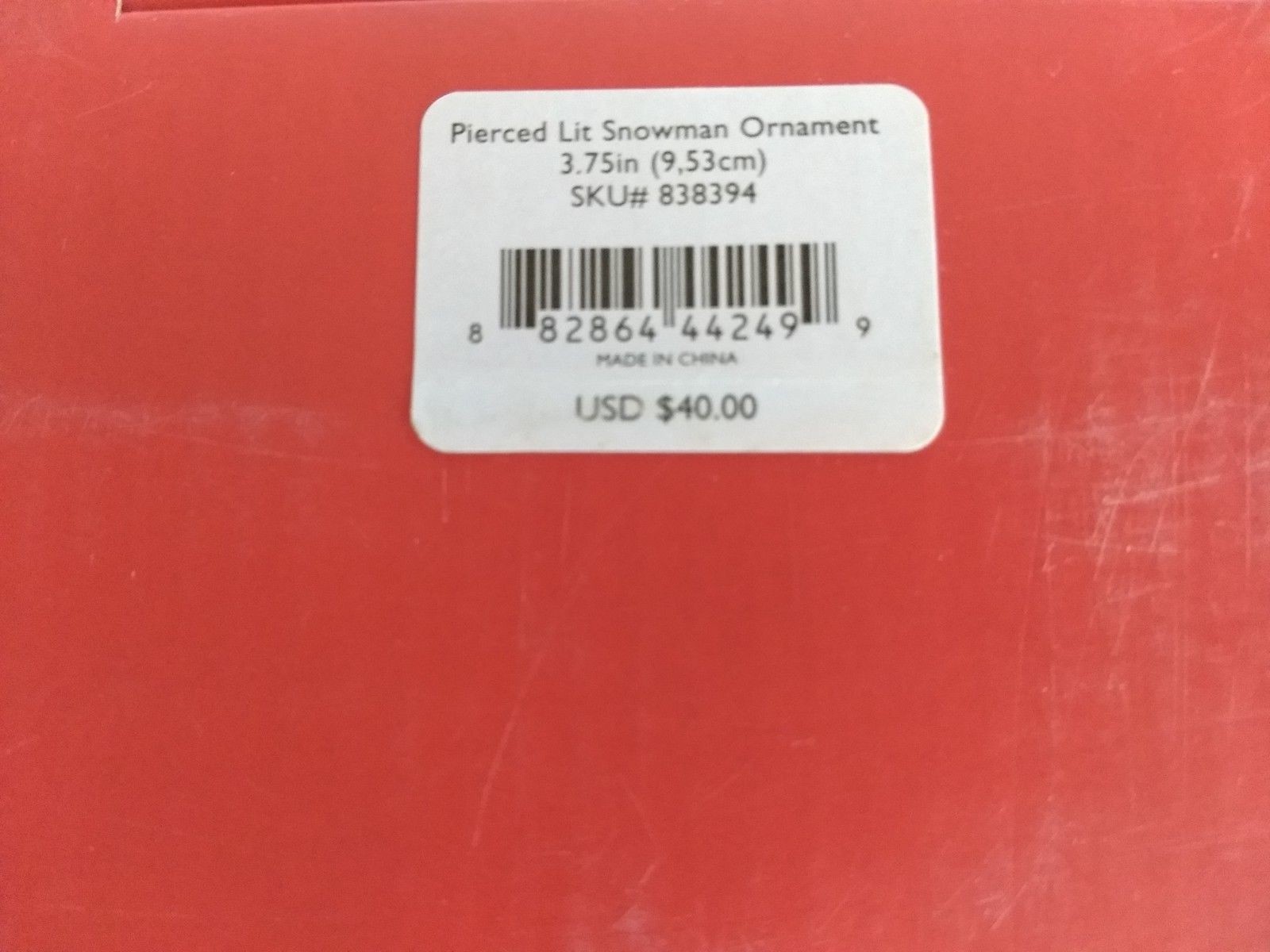 NEW Lenox Christmas Ornaments Color Changing Lit Set of 2 Moose and Snowman