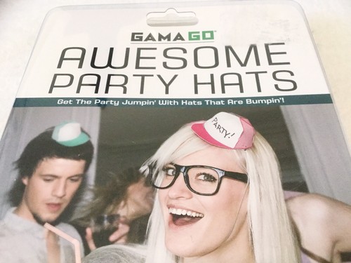 GAMA GO Awesome Party Hats 8 Multicolor Paper Party Hats New In Package