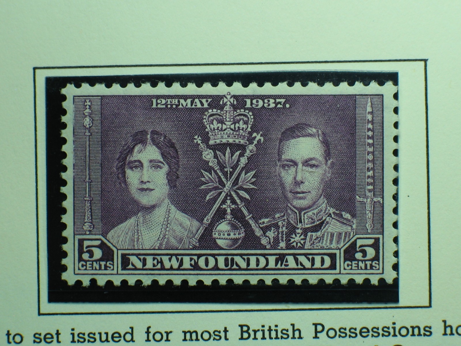 CANADA-Newfoundland-Coronation-Stamps-SC-230-to-232-VF MVLH OG