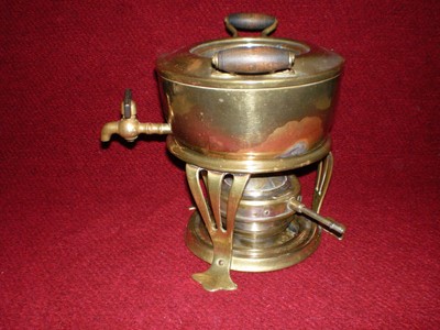 Antique Brass Samovar Jos. Heinrichs #8 Magic 1903 Paris New York