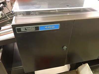 Kansa 480 Newspaper inserter, mid 90’s. 5 station (4 into 1), 12,000 hr.,