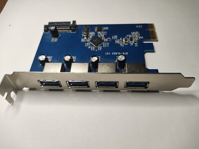 X-MEDIA XM-UB3204 PCI-E 4-Port USB 3.0 PCI Express PCIe Controller Adapter Card