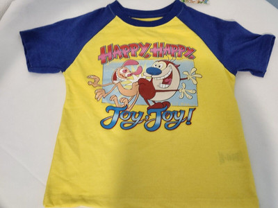 HAPPY HAPPY JOY JOY boy's shirt size 6 NICKELODEON brand. Free Shipping