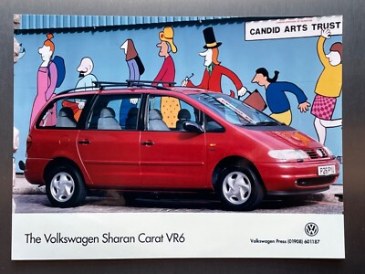Original Volkswagen VW Sharan Carat VR6 Press Photo - 8 x6  Photograph
