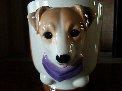 JACK RUSSEL Dog Porcelain Coffee Mug Cup Ceramic Figurine Quality DNC Arcadia