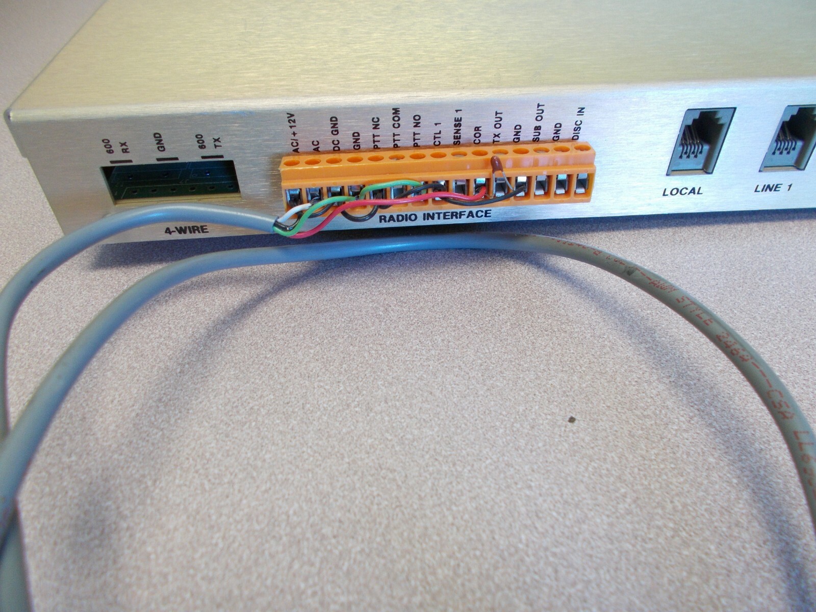 Zetron Model 45B Z Patch Telco Interface 2  Analog Lines + Local