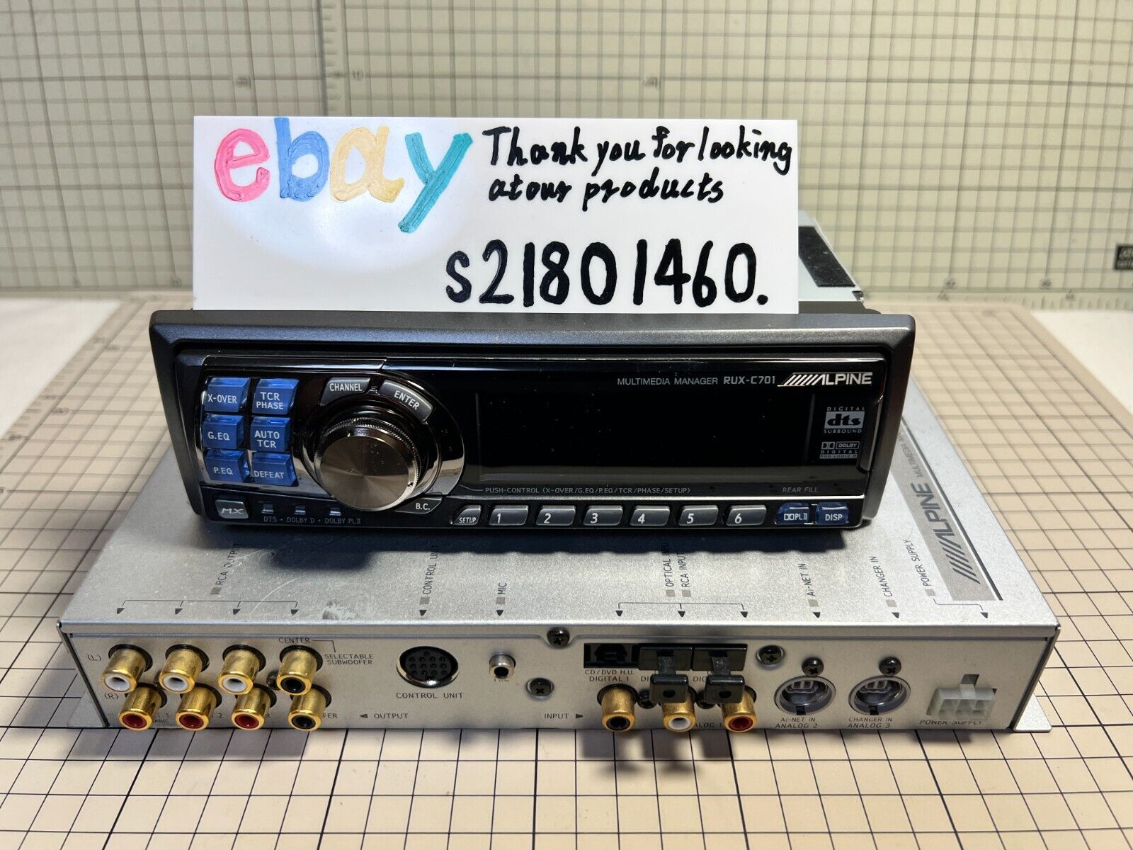 ALPINE RUX-C701 PXA-H701 Multimedia Manager Digital Sound ALPINE RUX-C701 PXA-H701 Multimedia Manager Digital Sound