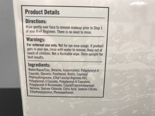 NEW Rodan + Fields Essentials Instant Makeup Remover Wipes