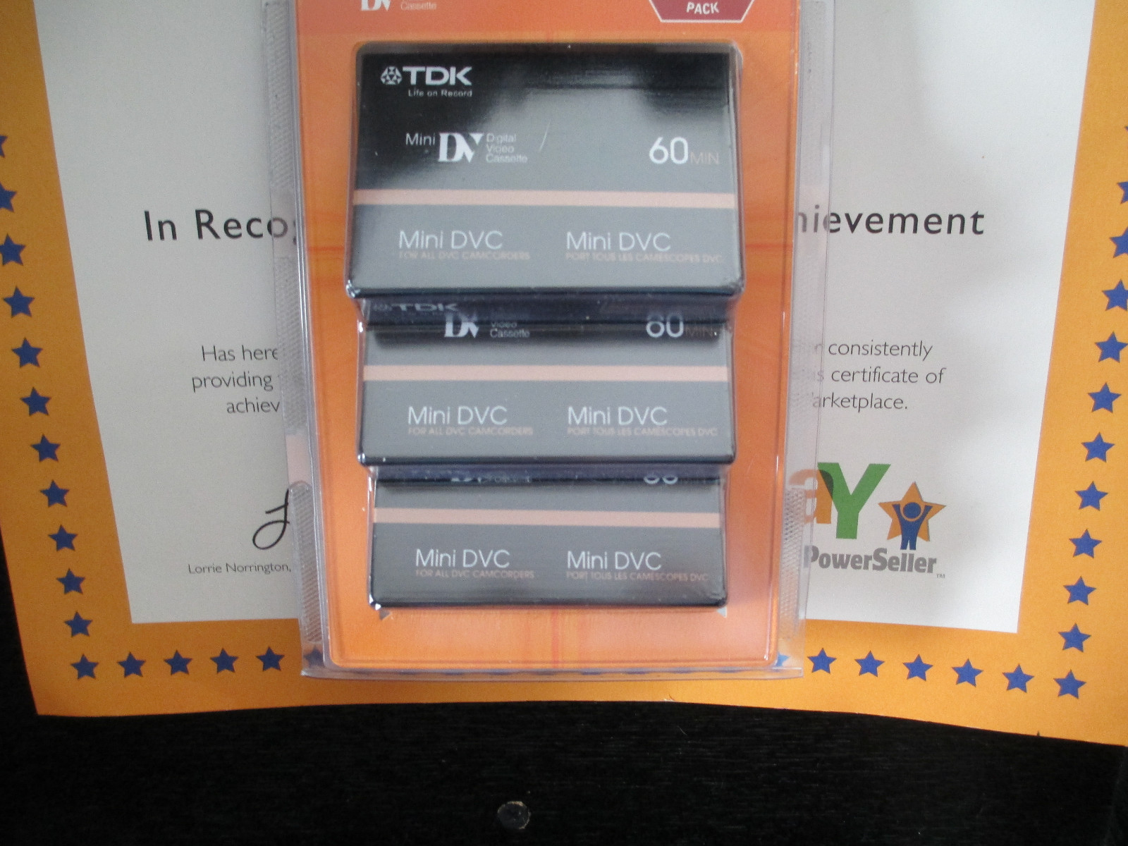 TDK 3-Pack Mini DVC Digital 60Min Camcorder Cassettes free shipping