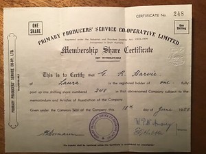 certificates farmers