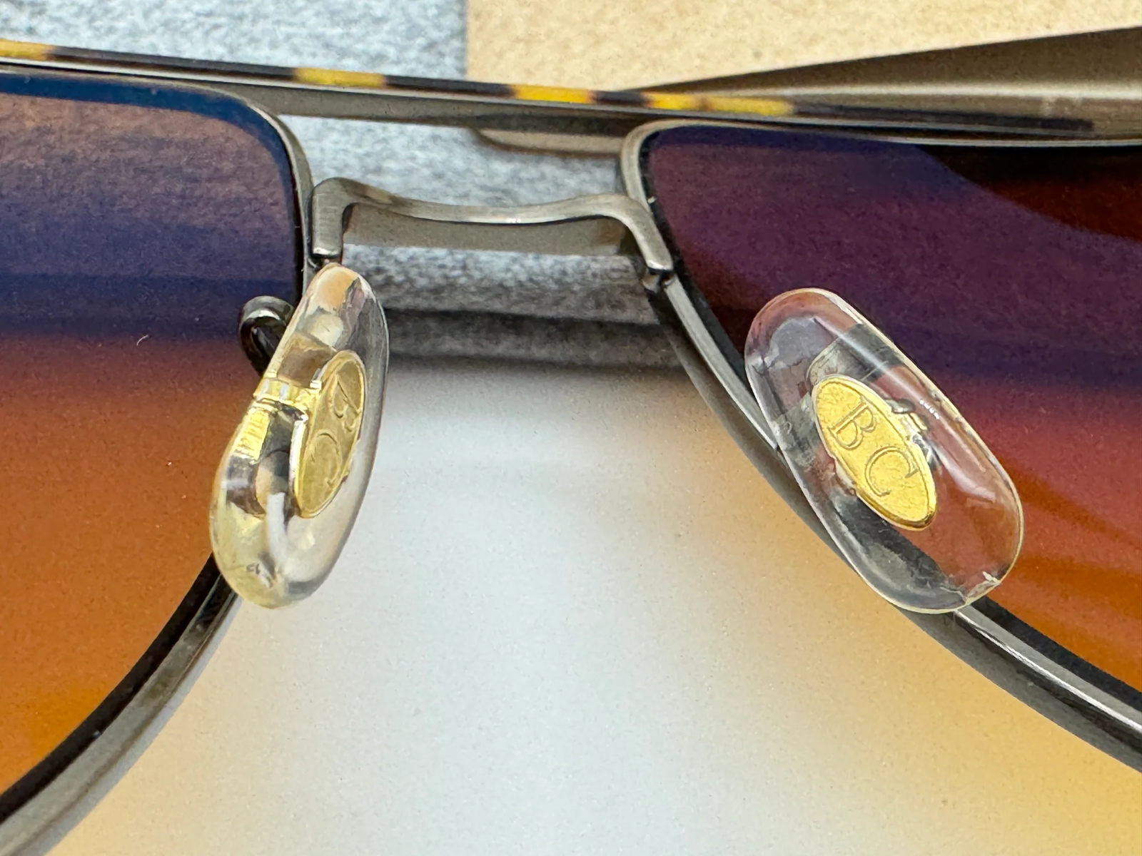 Pre-owned Oliver Peoples Moraldo 59mm Ov 1317 Antique Gold / Cognac Gradient Brunello In Cognic