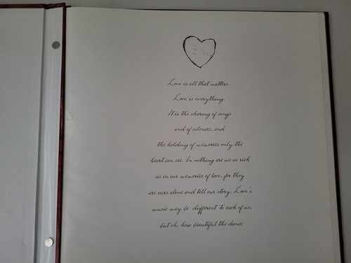 Flavia Heart And Soul Scrapbook Album "Love Is Everything" Love Verse : 12x12