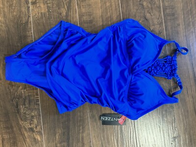 JANTZEN Swimsuit Size8 NWT Royal Blue With Strappy Back