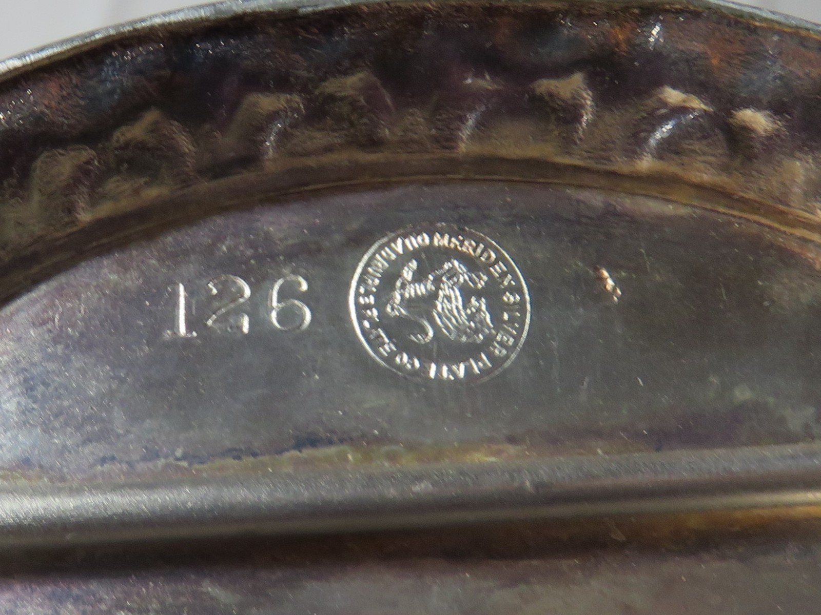 Antique Silver Plate Combination Napkin Ring and Butter Pat