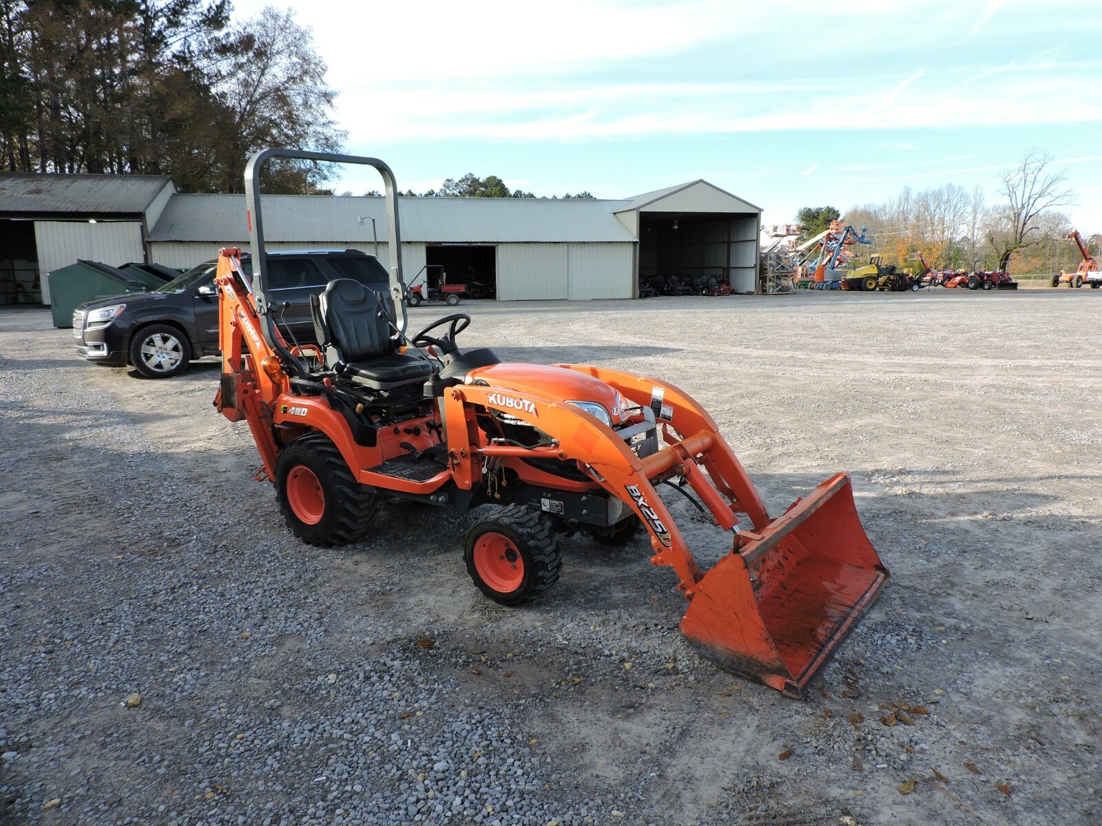 2015 KUBOTA BX25 TRACTOR WITH LOADER & BACKHOE - 4WD - KUBOTA - GOOD CONDITION!!