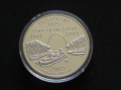 1 TROY OZ UNCIRCULATED .999 FINE SILVER CLAD STATEHOOD BULLION GOOD LUCK PIECE