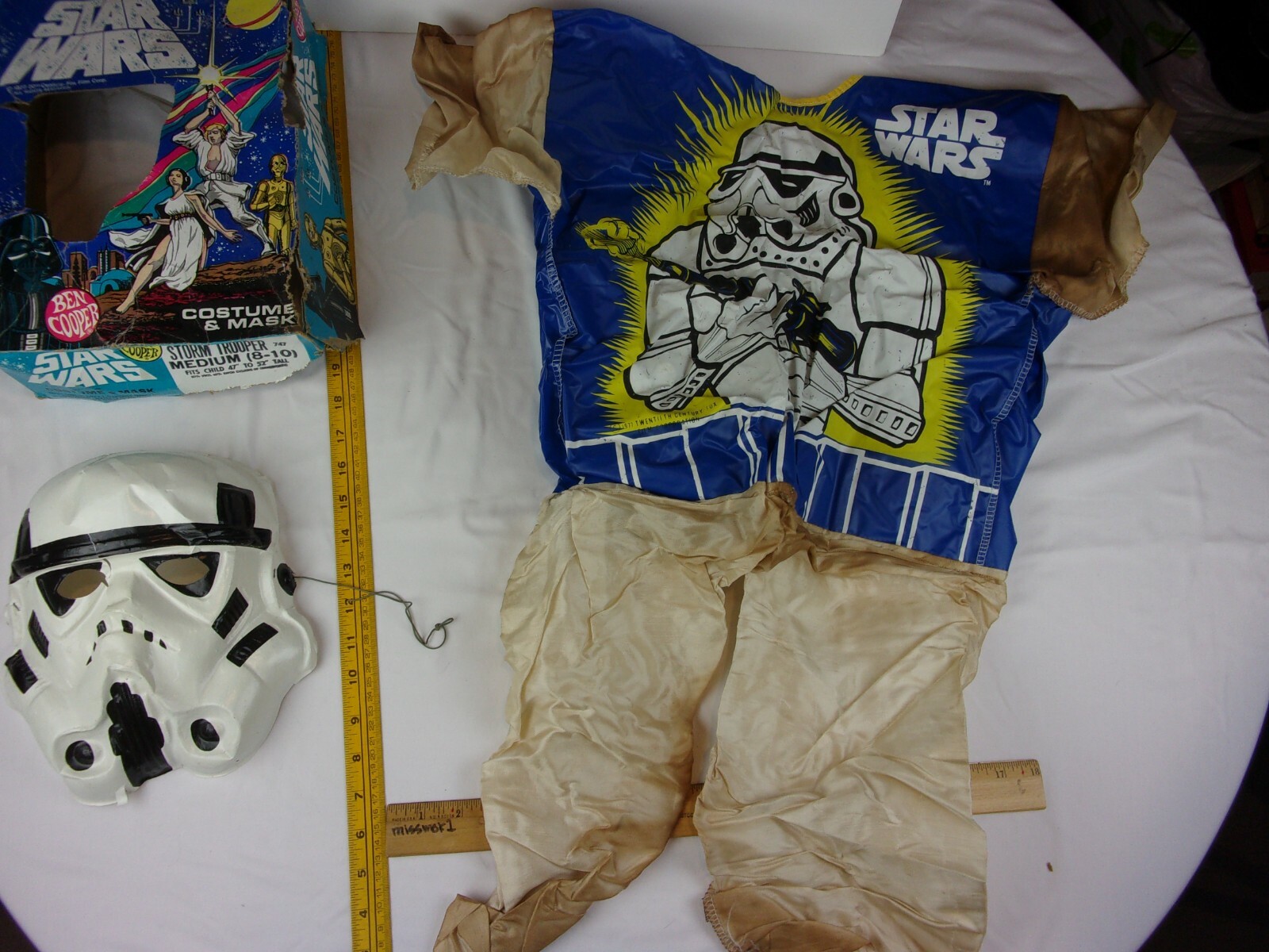 Star Wars Stormtrooper Ben Cooper costume 1977 ORIGINAL in