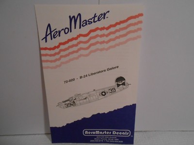 Aero Master Model Decals 72-020 B-24 Liberators Galore