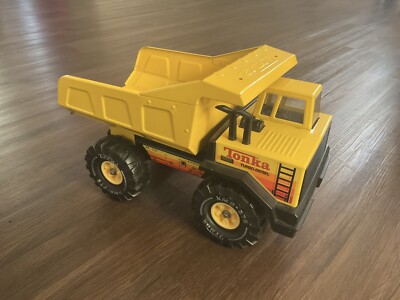 VTG 1980s BIG METAL MIGHTY TONKA TURBO-DIESEL XMB-975 DUMP TRUCK MINT