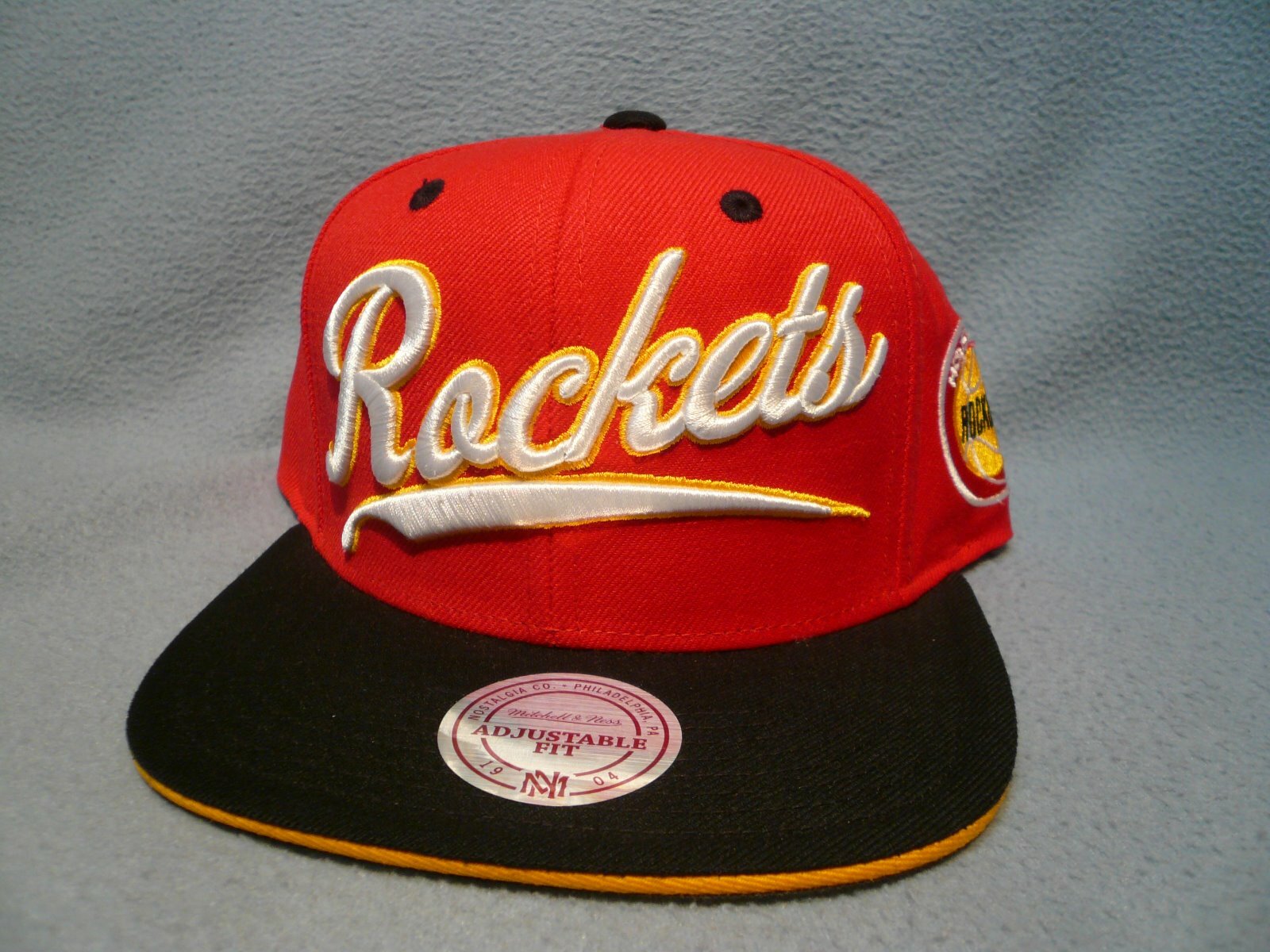 mitchell and ness rockets snapback