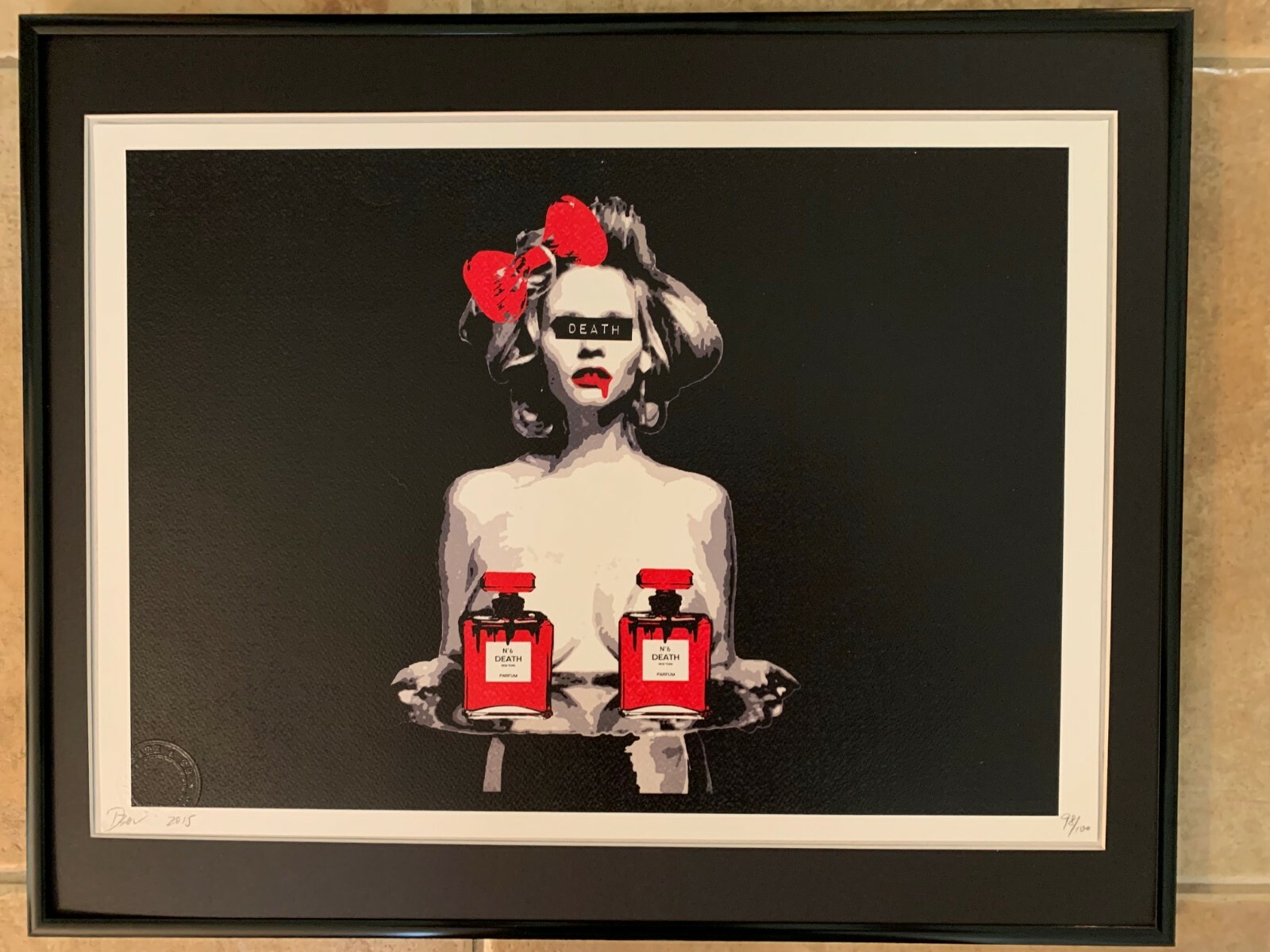版画 death nyc AS36 DEATH NYC ltd ed /100 Signed POP Art Print 45x32 cm Voyage