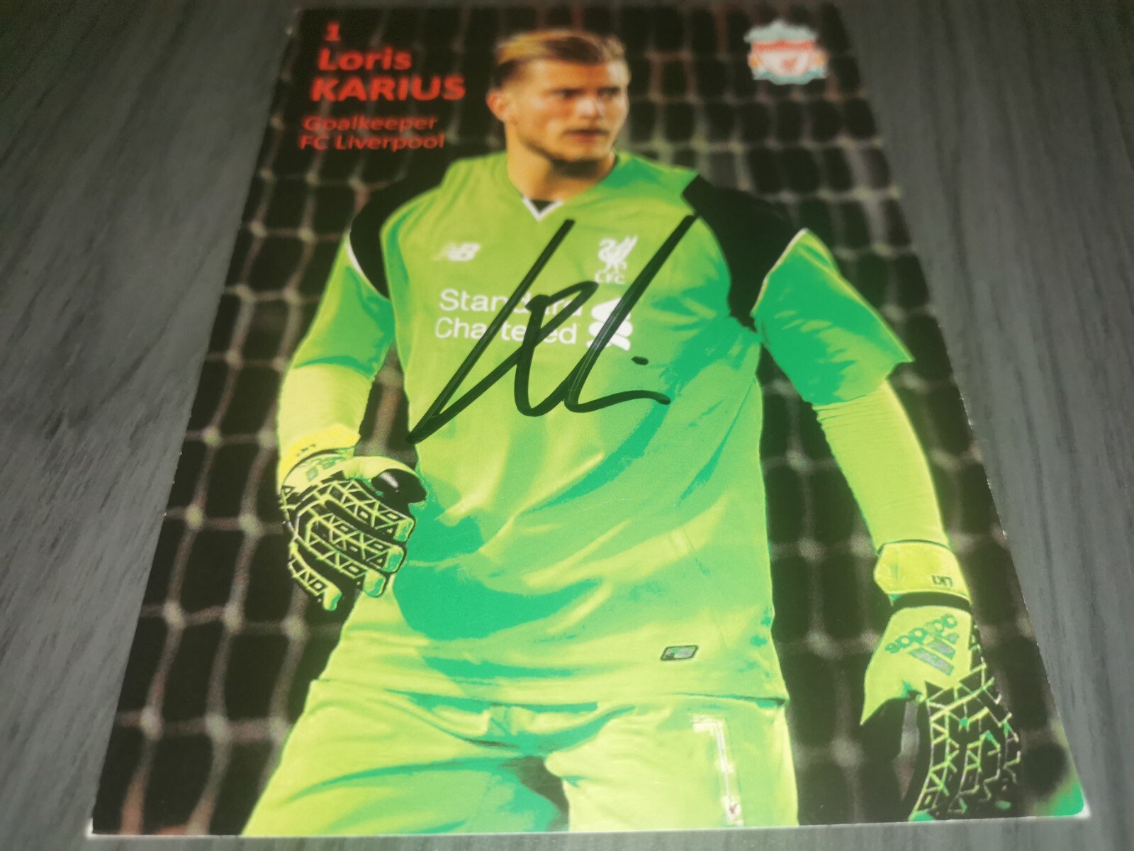Loris Karius hand signed Liverpool fc Club autograph card | eBay