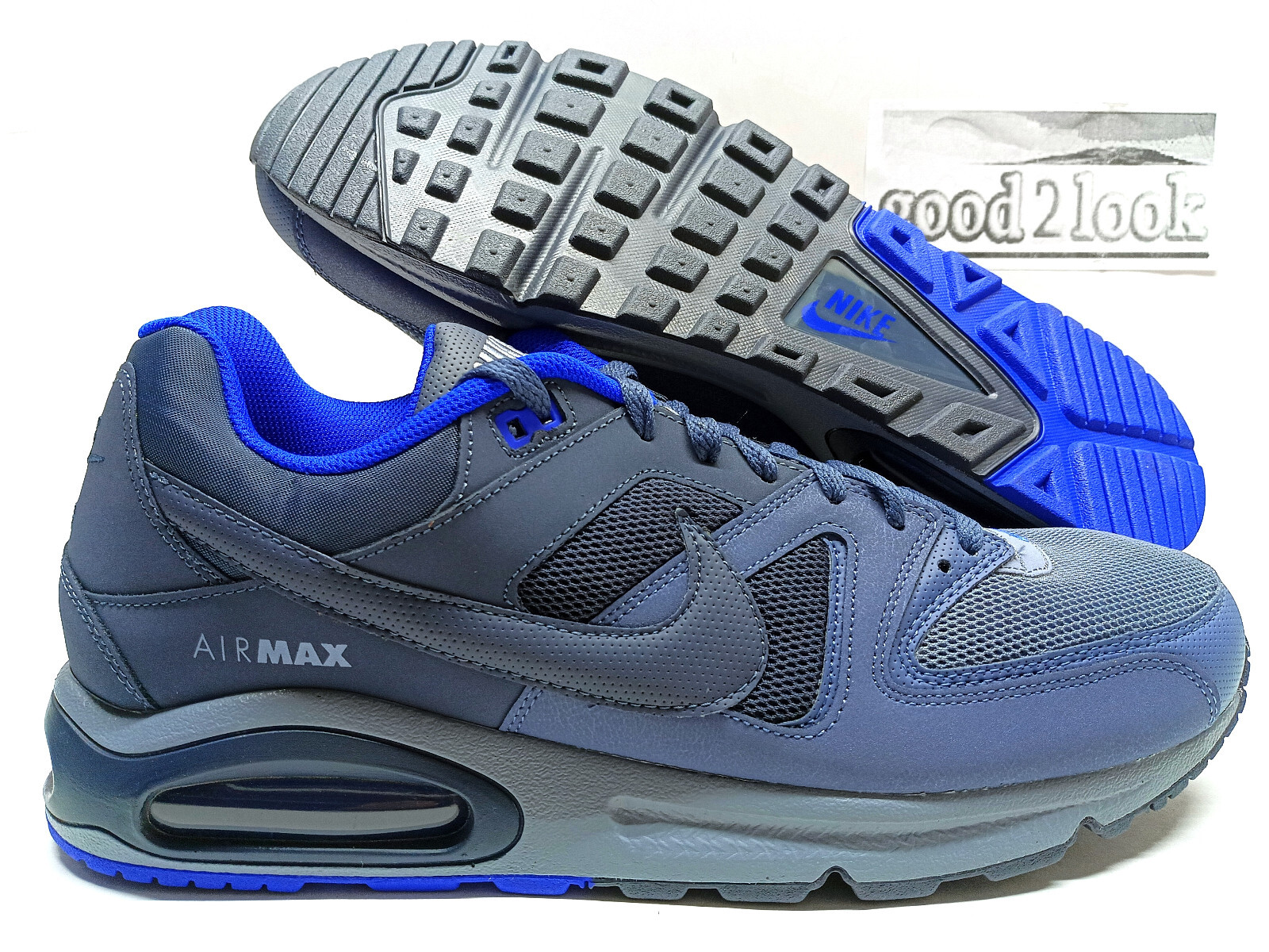 NIKE AIR MAX COMMAND ASHEN SLATE/THUNDER BLUE SIZE MEN'S 14