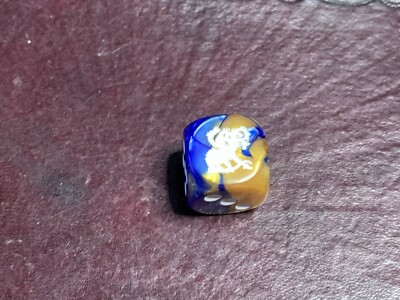 Hydra on Blue and Gold Six Sided 16mm D6 Die - Customized Dice RPG Gaming CCG