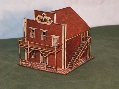 S Scale Old West Saloon Kit