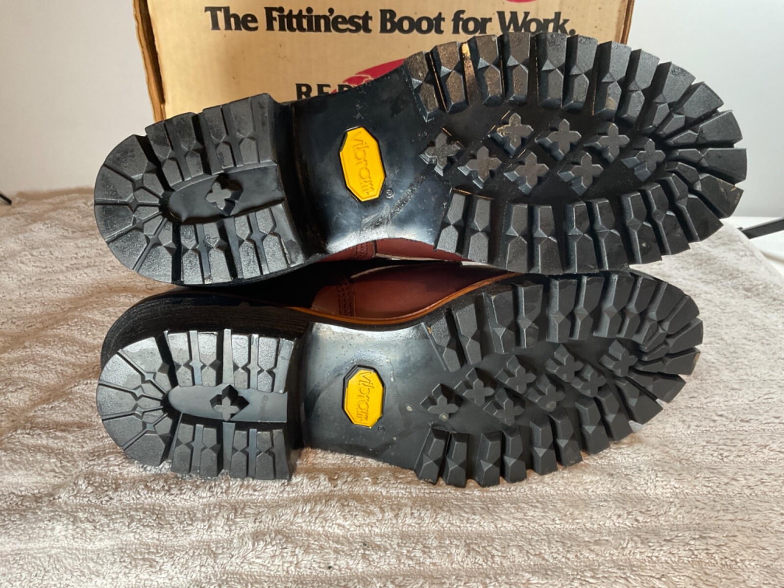 Pre-owned Red Wing Shoes Red Wing 4418 Leather Logger Steel Toe Work And Safety Boots Multiple Sizes In Brown