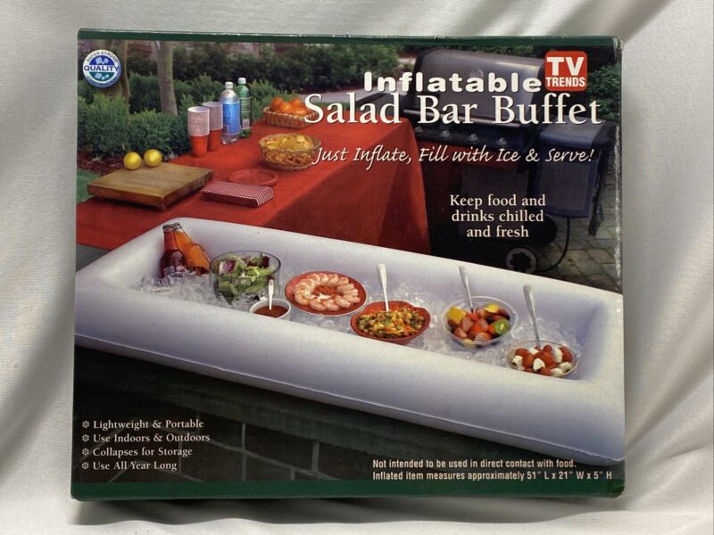 Inflatable Salad Bar Buffet Picnic Drink Table Cooler Party Ice Chest TV Trends