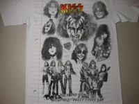 led zeppelin kiss shirt