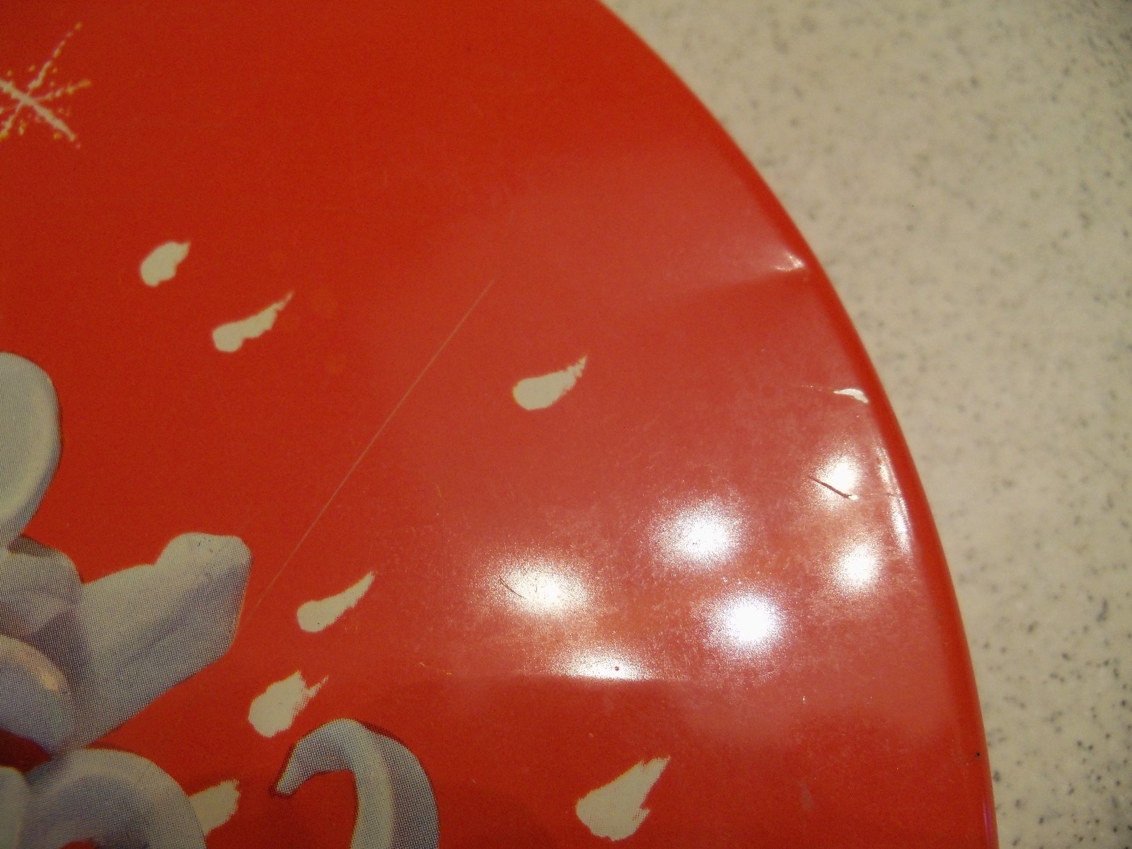 Antique Round Loft's Candy Christmas Tin~Santa Claus~New York, New York