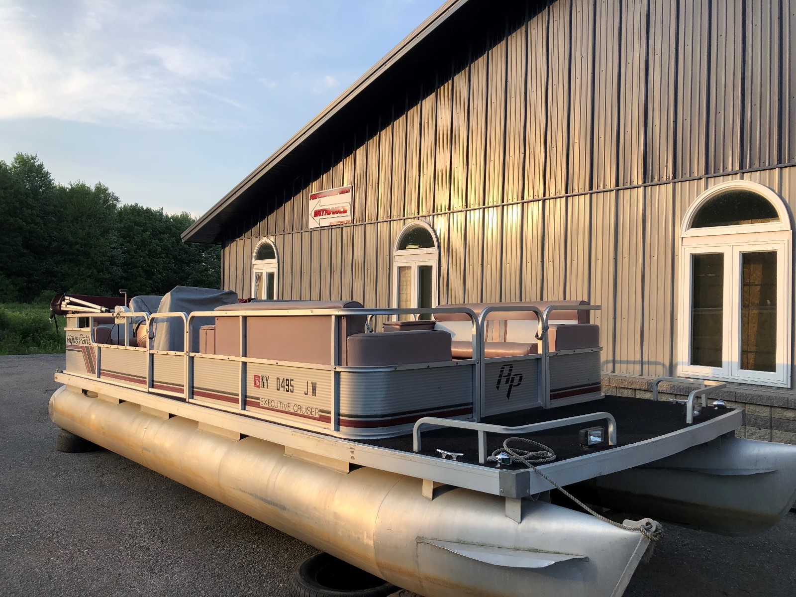 1988 Aqua patio pontoon party barge boat must see! We Ship!